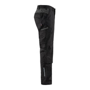 Blaklader Industry Trousers Stretch with Knee Pad Pockets 1448 - Black/Dark grey #colour_black-dark-grey