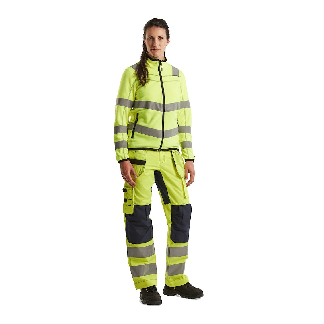 Blaklader Women's Microfleece Jacket Hi-Vis 4966 #colour_hi-vis-yellow