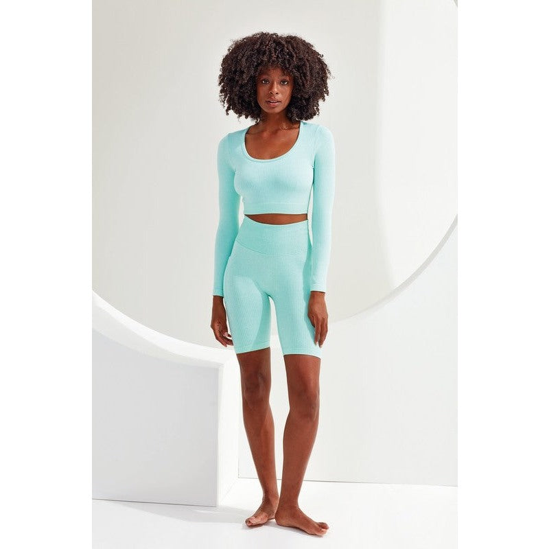 Women's TriDri® Ribbed Seamless '3D Fit' Cycle Shorts