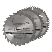 Silverline TCT Circular Saw Blades 24, 40, 48T 3Pk
