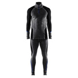 Blaklader Underwear Zip-Neck Top Warm 100% Merino 4899 #colour_mid-grey-black