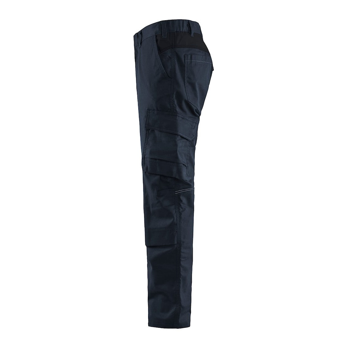 Blaklader Industry Trousers Stretch with Knee Pad Pockets 1448 #colour_dark-navy-black
