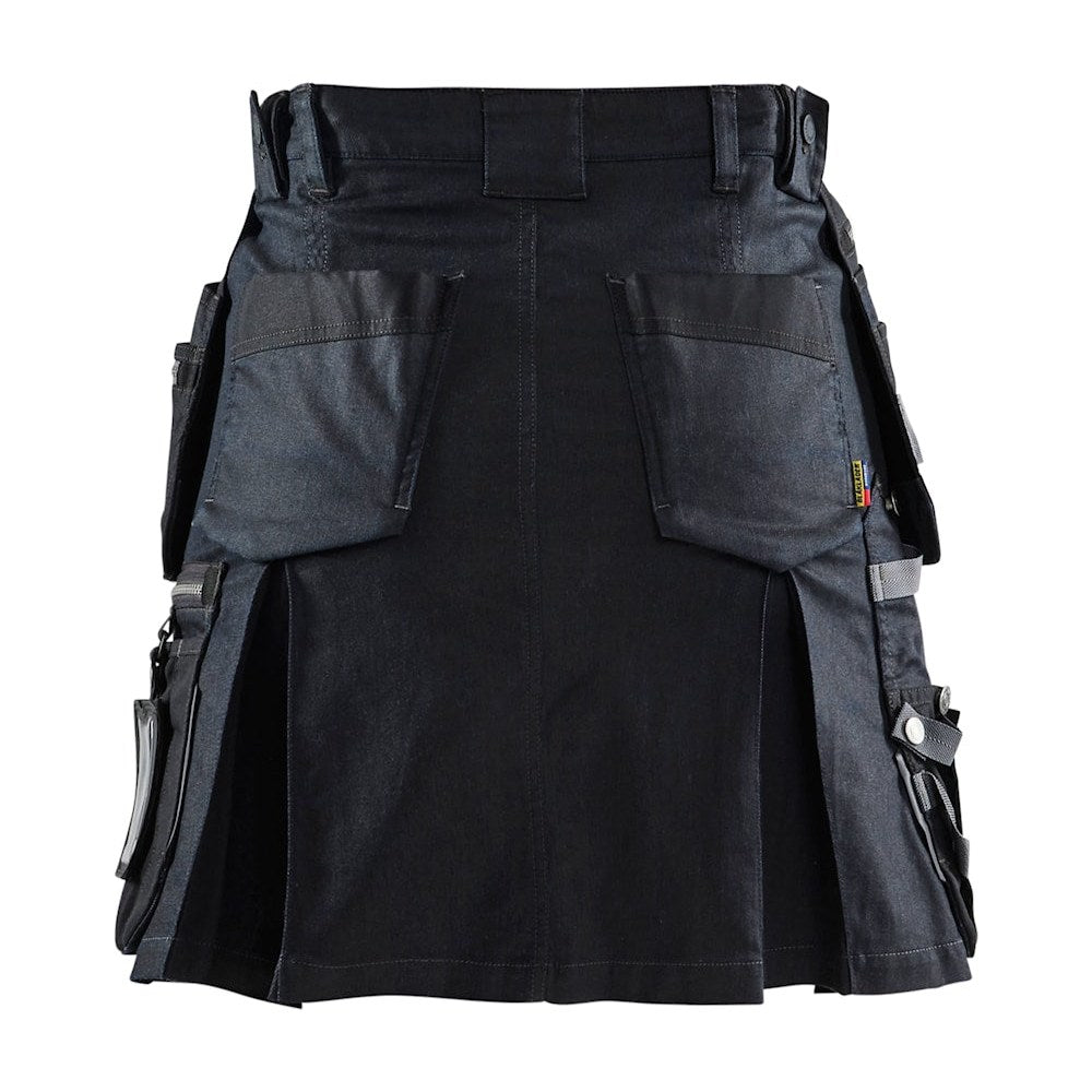 Blaklader Women's Craftsman Skirt with Stretch 7180 #colour_navy-blue-black