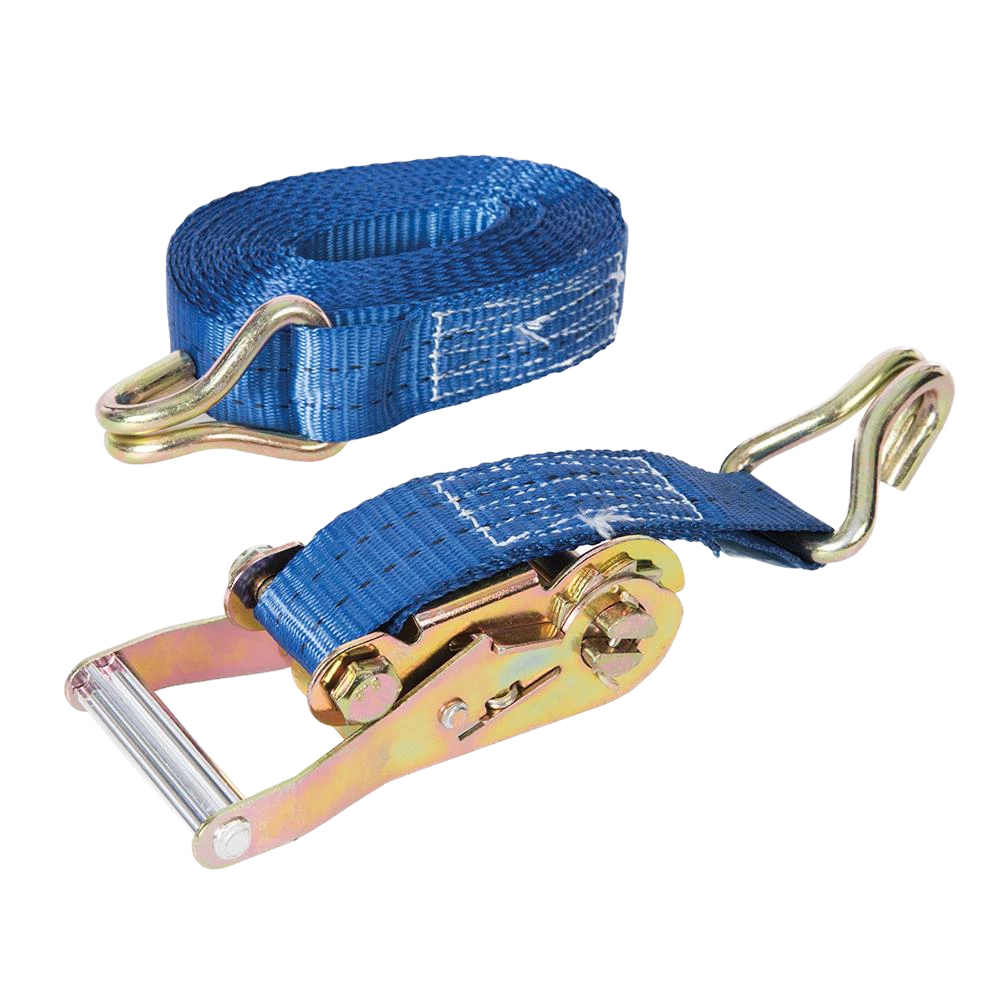 Silverline Ratchet Tie Down Strap J-Hook 6m x 38mm - 1500kg