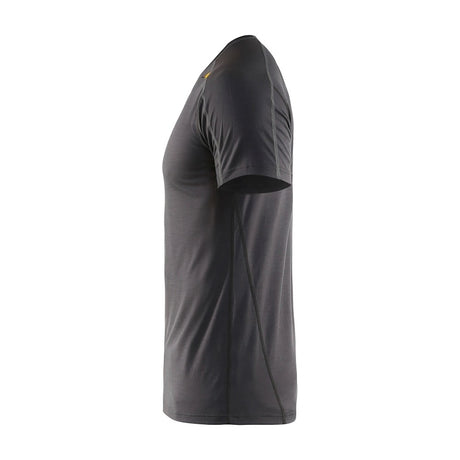 Blaklader Underwear T-Shirt Xlight, 100% Merino 4798 #colour_dark-grey-yellow