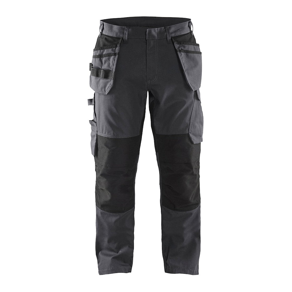 Blaklader Service Trousers with Stretch And Nail Pockets 1496 #colour_mid-grey-black