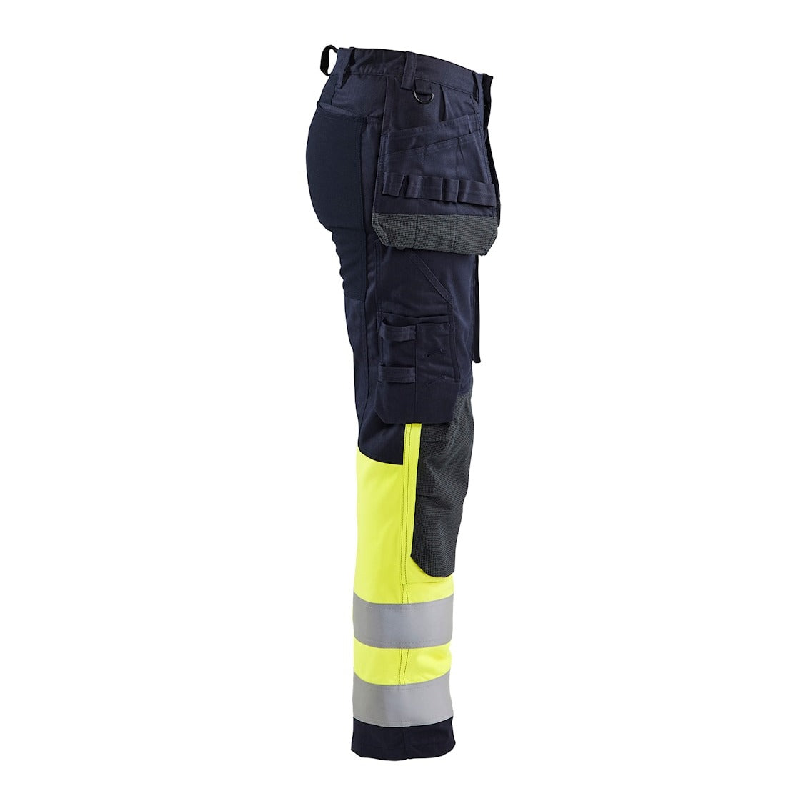 Blaklader Trousers Multinorm Inherent with Stretch Women 7185 #colour_navy-blue-hi-vis-yellow