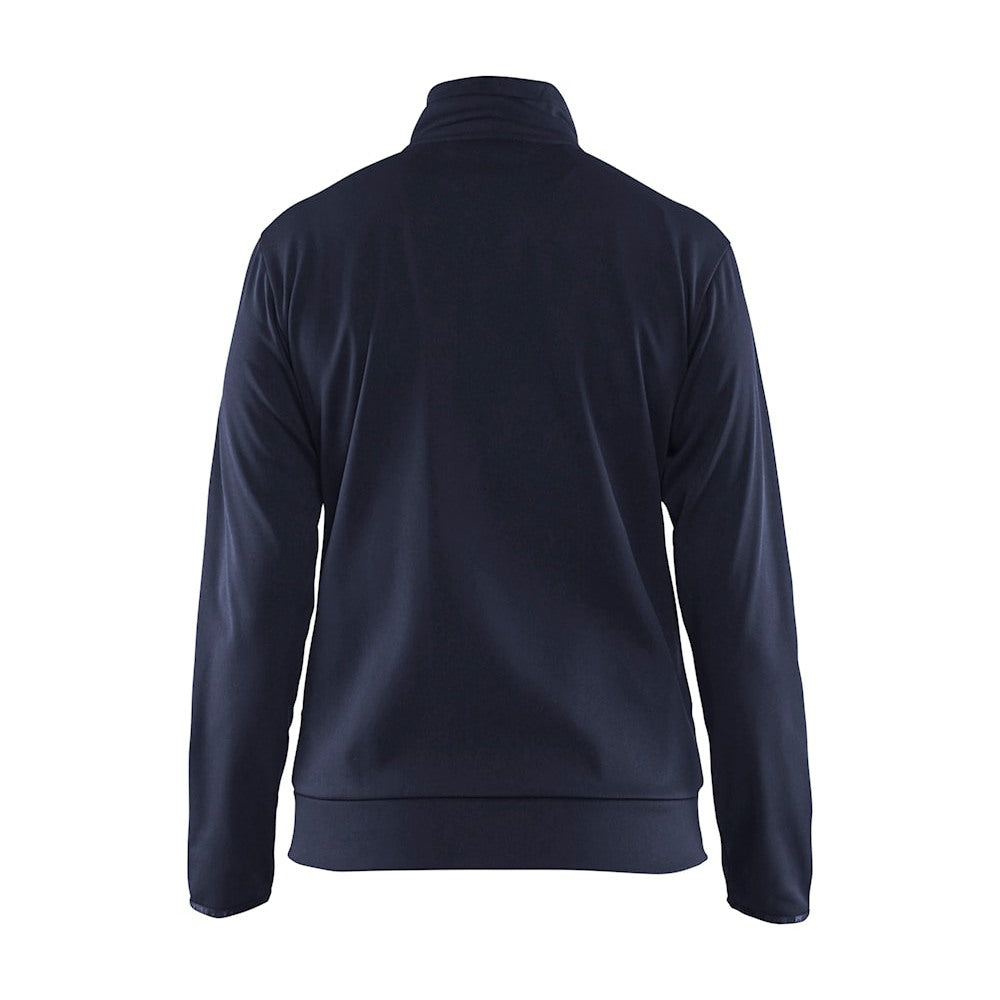 Blaklader Women's Sweatshirt with Full Zip 3394 #colour_dark-navy-black