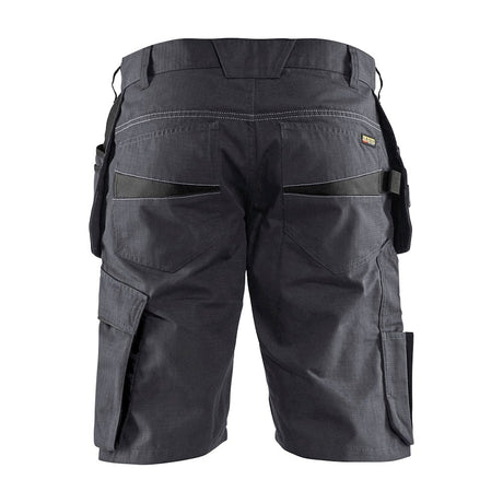 Blaklader Service Shorts with Nailpockets 1494 #colour_mid-grey-black