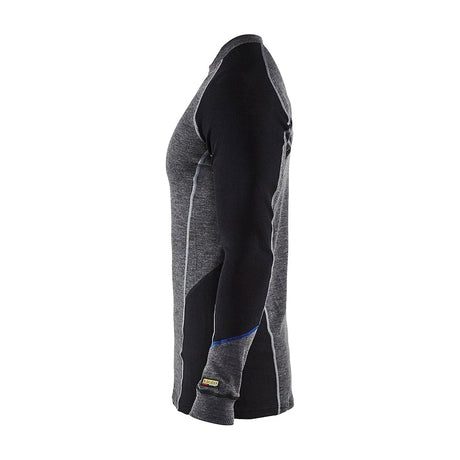 Blaklader Underwear Top Warm 100% Merino 4897 #colour_mid-grey-black