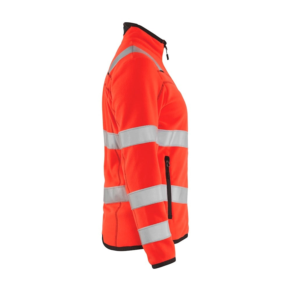 Blaklader Women's Microfleece Jacket Hi-Vis 4966 #colour_red-hi-vis