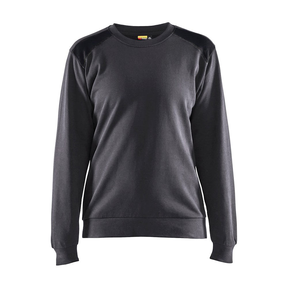 Blaklader Sweatshirt Women 3408 #colour_mid-grey-black