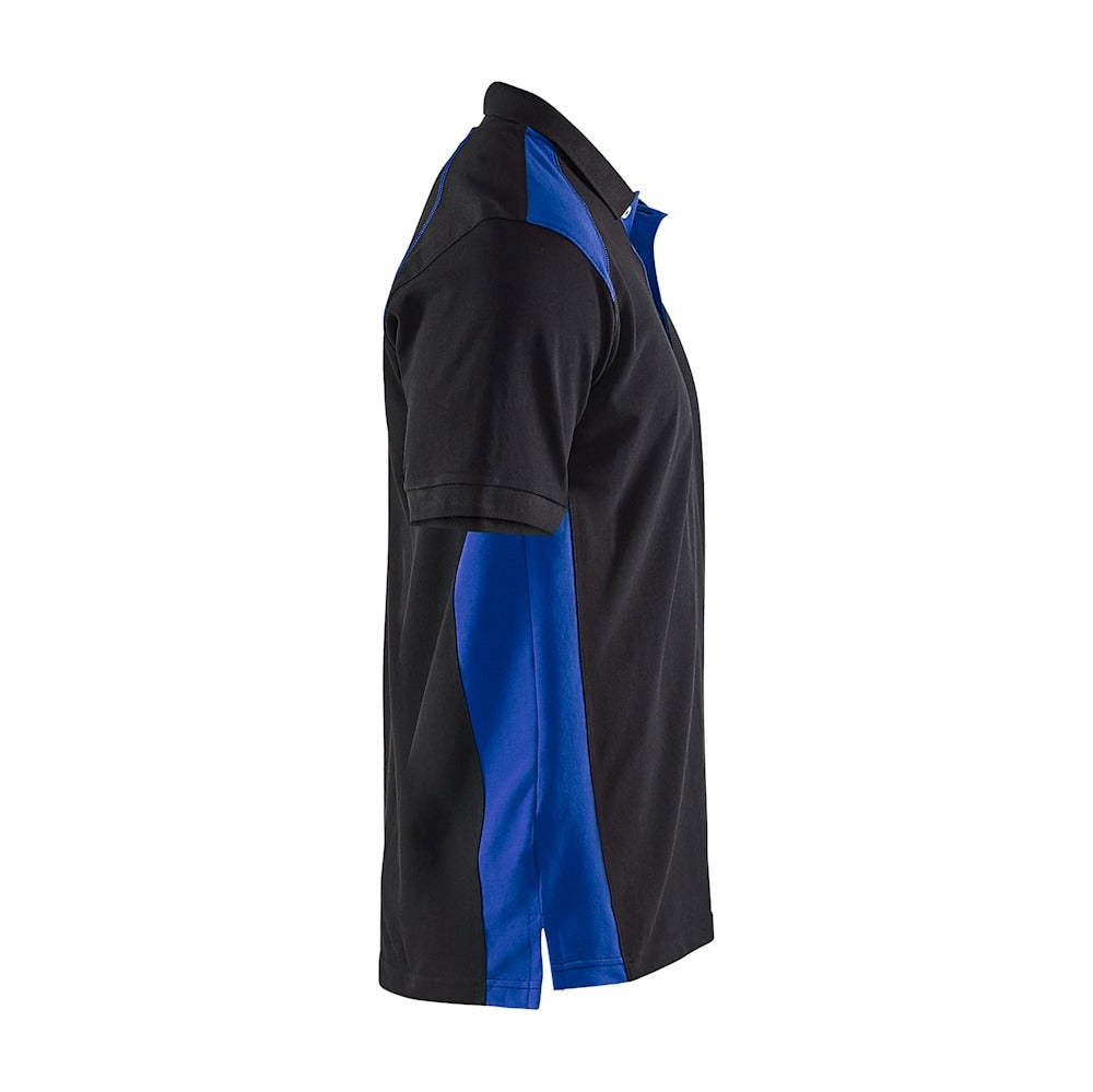 Blaklader Polo Shirt 3324 #colour_black-cornflower-blue