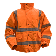 Sealey Hi-Vis Orange Jacket with Quilted Lining & Elasticated Waist - XX-Large