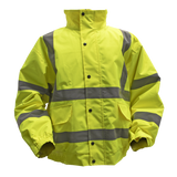 Sealey Hi-Vis Yellow Jacket with Quilted Lining & Elasticated Waist - XX-Large
