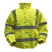 Sealey Hi-Vis Yellow Jacket with Quilted Lining & Elasticated Waist - XX-Large