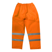 Sealey Hi-Vis Orange Waterproof Trousers - Medium
