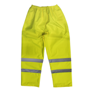 Sealey Hi-Vis Yellow Waterproof Trousers - Medium