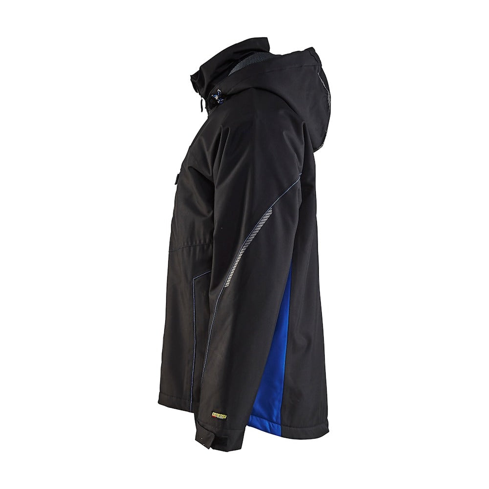 Blaklader Shell Jacket 4790 #colour_black-cornflower-blue
