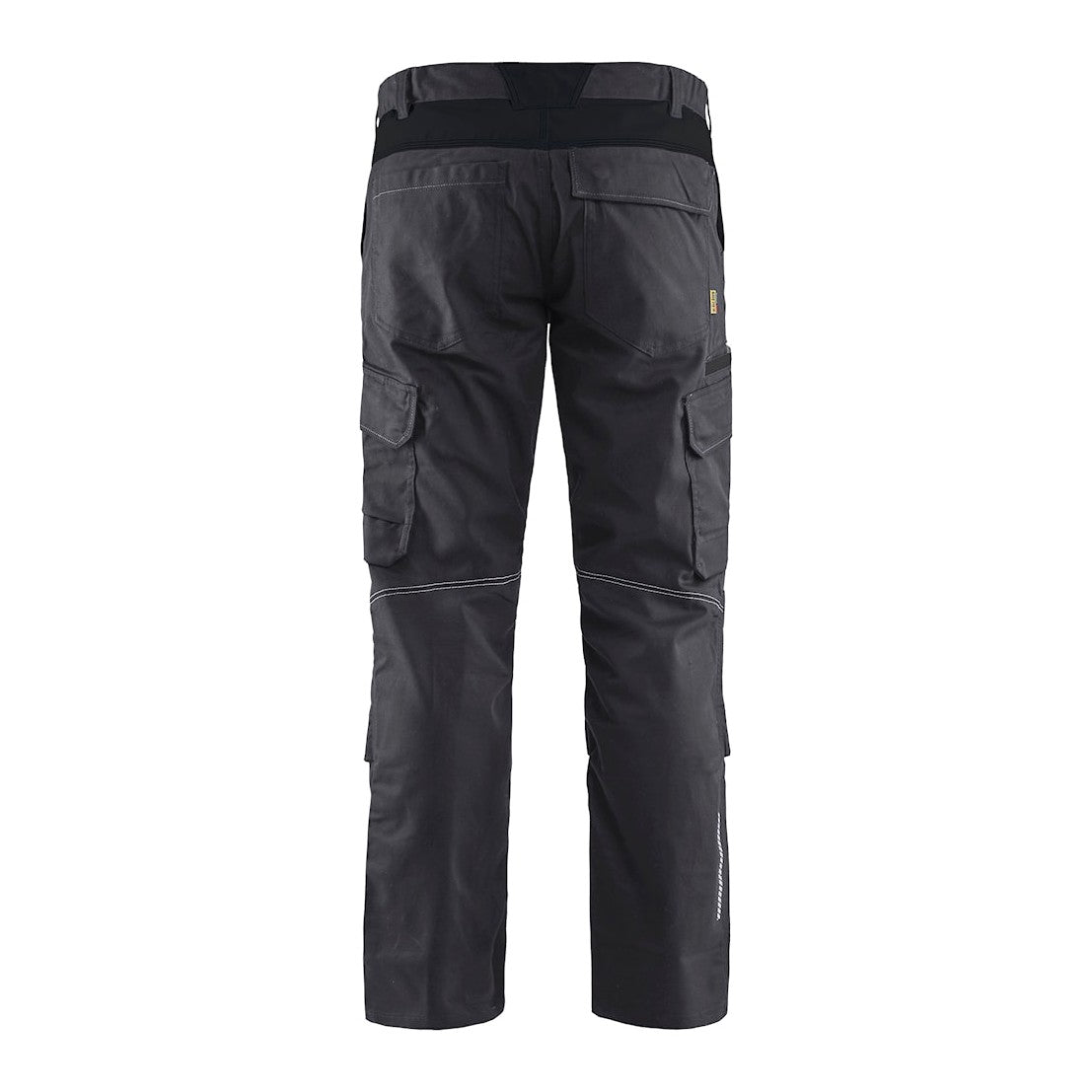 Blaklader Industry Trousers Stretch with Knee Pad Pockets 1448 #colour_mid-grey-black
