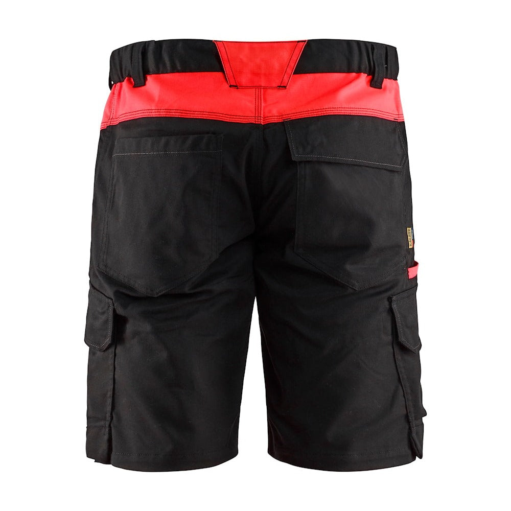Blaklader Industry Shorts Stretch 1446 #colour_black-red