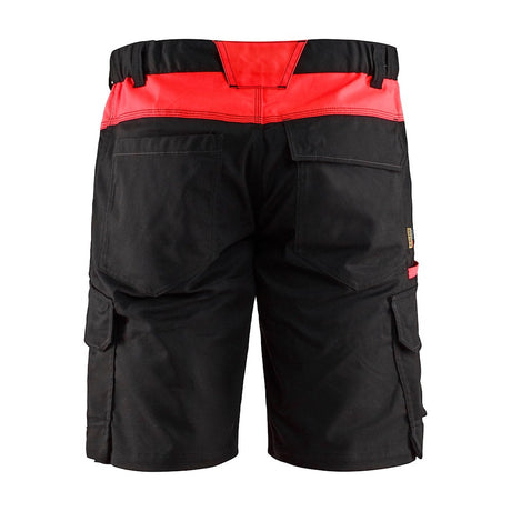 Blaklader Industry Shorts Stretch 1446 #colour_black-red