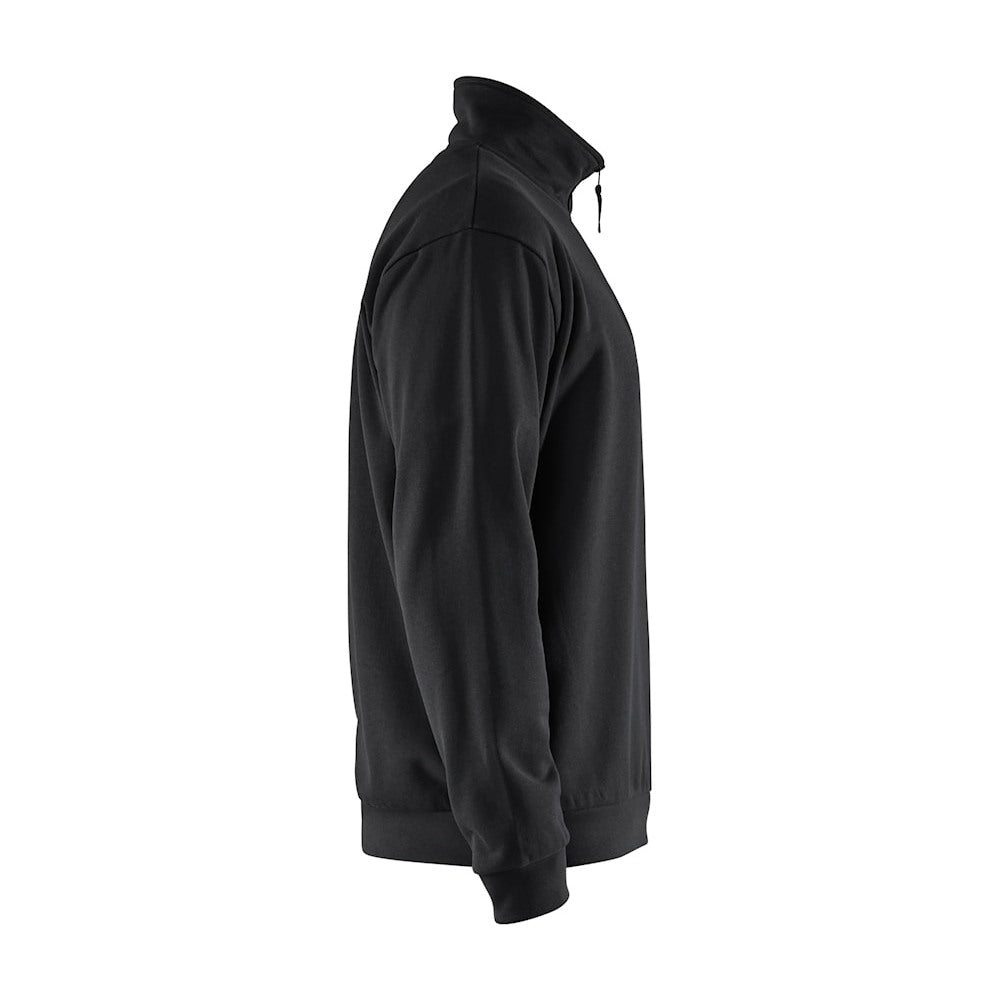 Blaklader Sweatshirt Half-Zip 3587 #colour_black