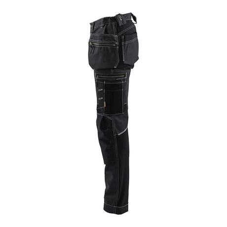 Blaklader Women's Craftsman Trousers with Stretch 7130 #colour_blackBlaklader Women's Craftsman Trousers with Stretch 7130 #colour_black