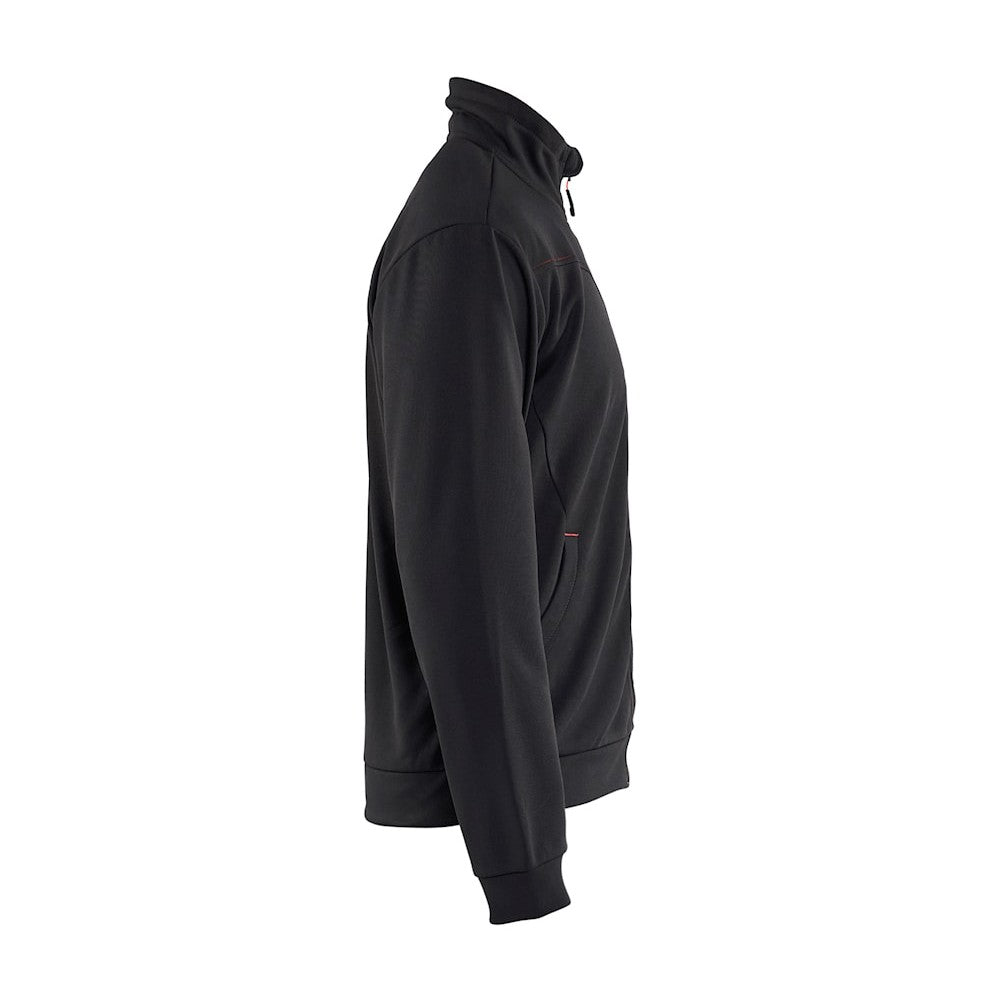 Blaklader Sweatshirt with Full Zip 3362 #colour_black-red