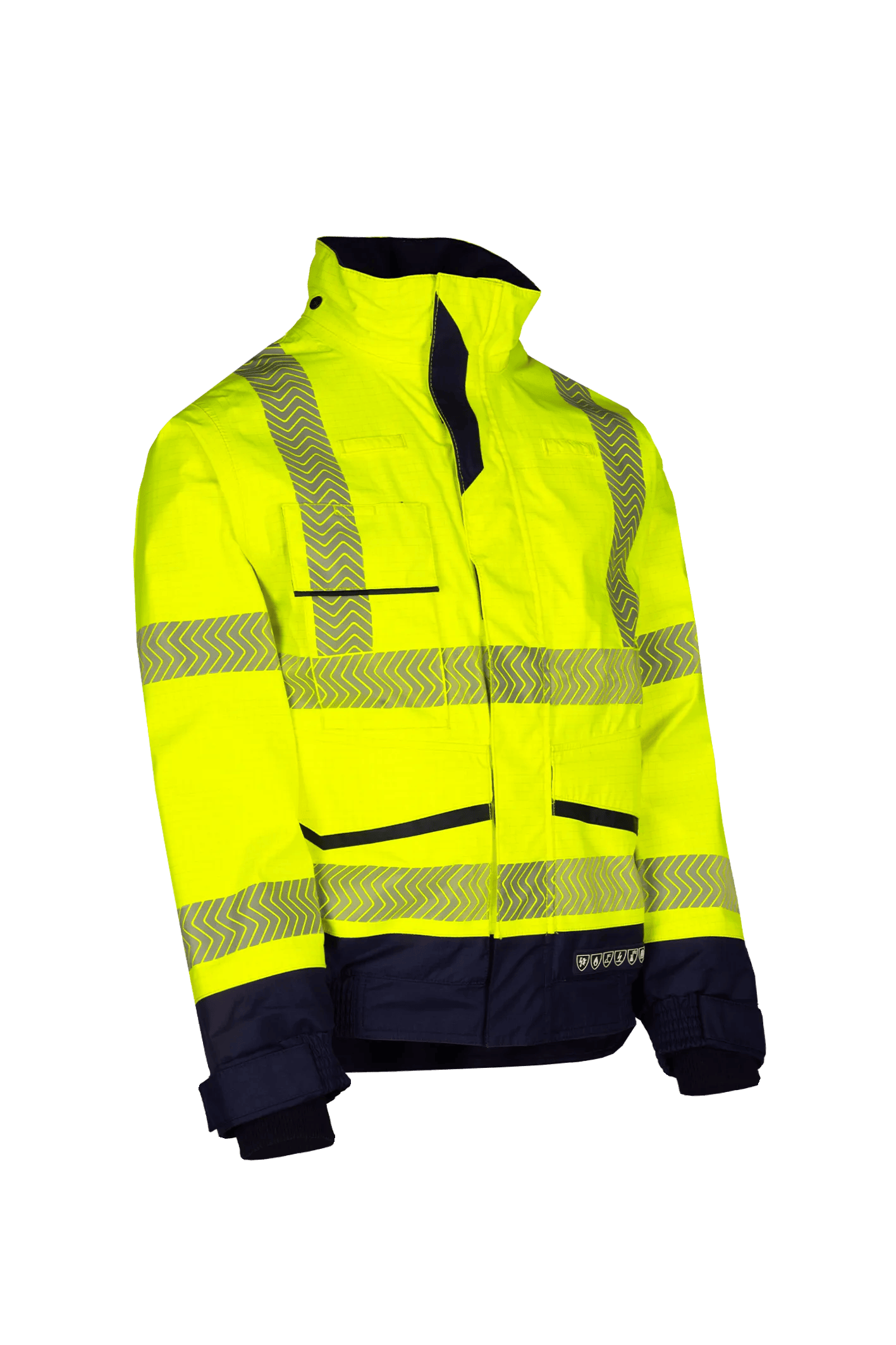 Sioen Frovik Hi-Vis Rain Bomber Jacket With Arc Protection