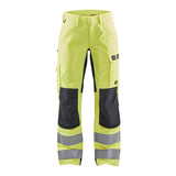 Blaklader Trousers Multinorm Inherent with Stretch Women 7191 #colour_hi-vis-yellow-navy-blue