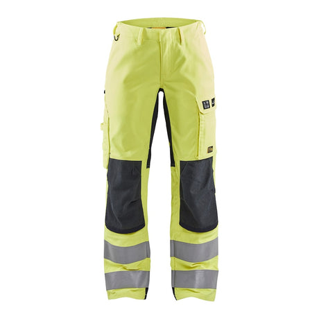 Blaklader Trousers Multinorm Inherent with Stretch Women 7191 #colour_hi-vis-yellow-navy-blue