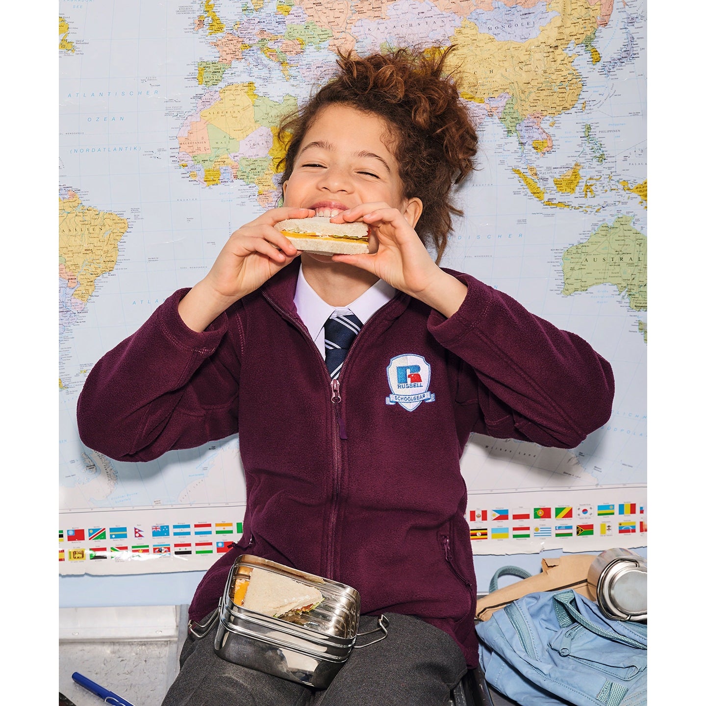 Russell Europe Kids Full-Zip Outdoor Fleece