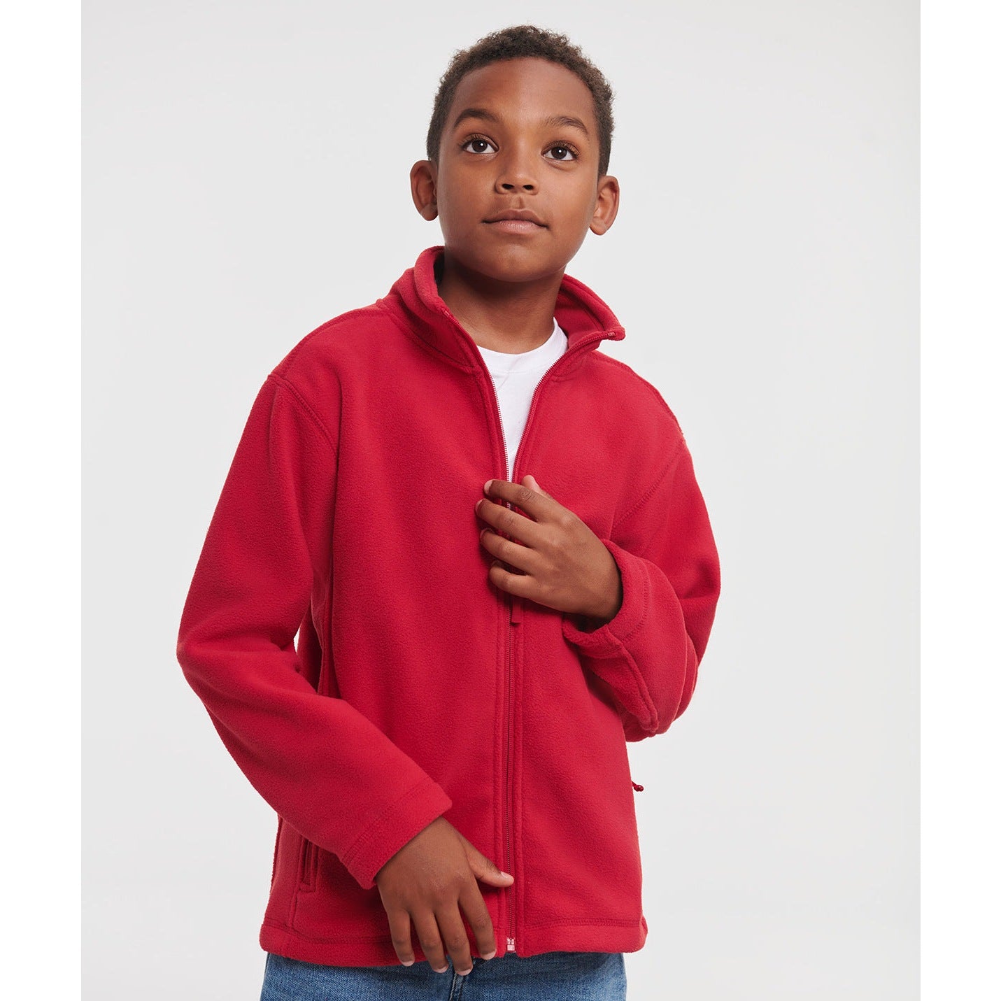 Russell Europe Kids Full-Zip Outdoor Fleece
