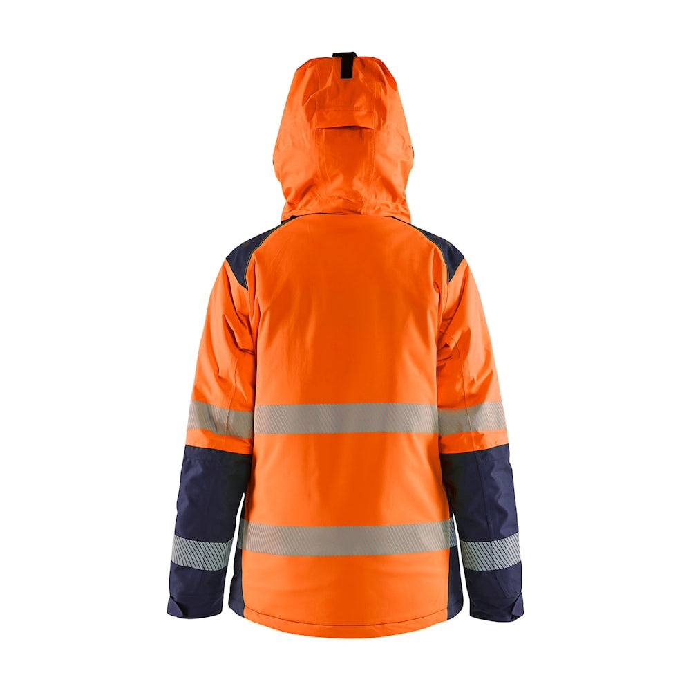 Blaklader Women's Winter Jacket Hi-Vis 4456 #colour_orange-navy-blue