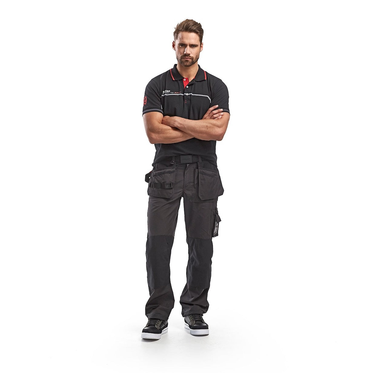 Blaklader Lightweight Craftsman Trousers 1525 #colour_dark-grey-black