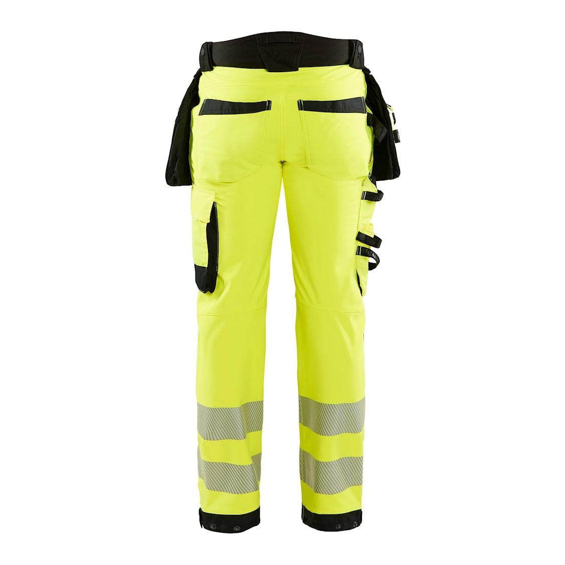 Blaklader Softshell Hi-Vis Trousers 1820 #colour_hi-vis-yellow-black