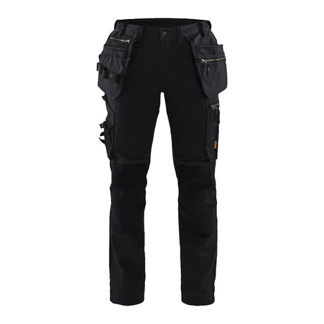 Blaklader Women's Craftsman Trousers with Stretch 7130 #colour_black-black
