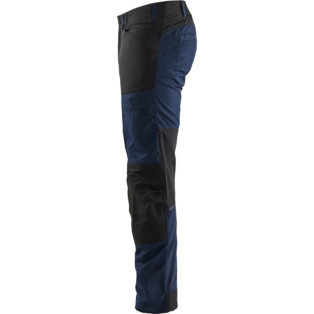 Blaklader Service Trousers with Stretch 1456 #colour_dark-navy-black