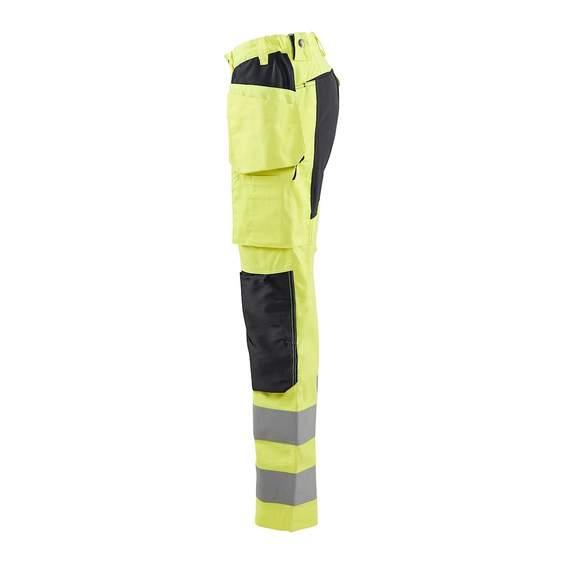 Blaklader Women's Hi-Vis Trousers with Stretch 7163 #colour_hi-vis-yellow-black