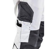 Blaklader Painters Trousers with Stretch 1095 #colour_white-dark-grey