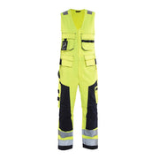 Blaklader Multinorm Sleeveless Overall 2678 #colour_hi-vis-yellow-navy-blue