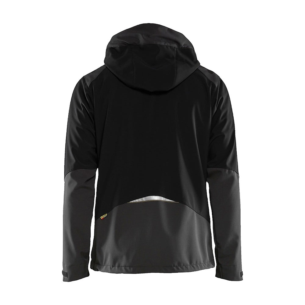 Blaklader Softshell Jacket 4749 #colour_black-hi-vis-yellow