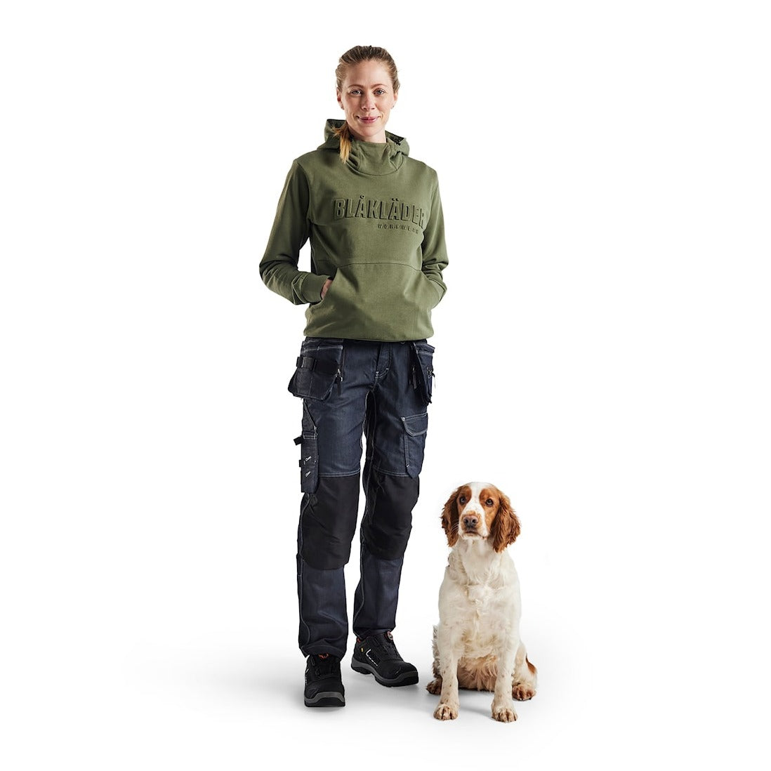 Blaklader Women's Hoodie 3D 3560 #colour_autumn-green