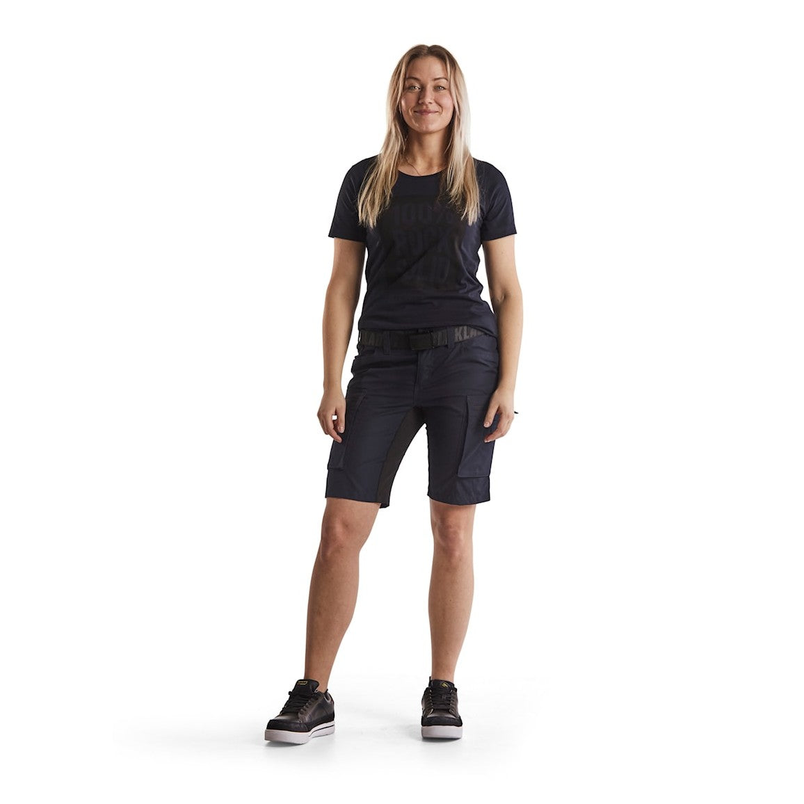 Blaklader Women's Service Shorts with Stretch 7149 #colour_dark-navy-black