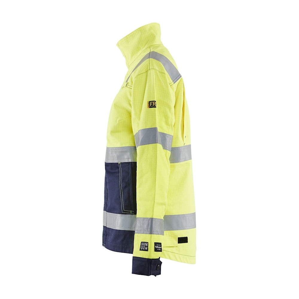 Blaklader Jacket Multinorm Women 4091 #colour_hi-vis-yellow-navy-blue