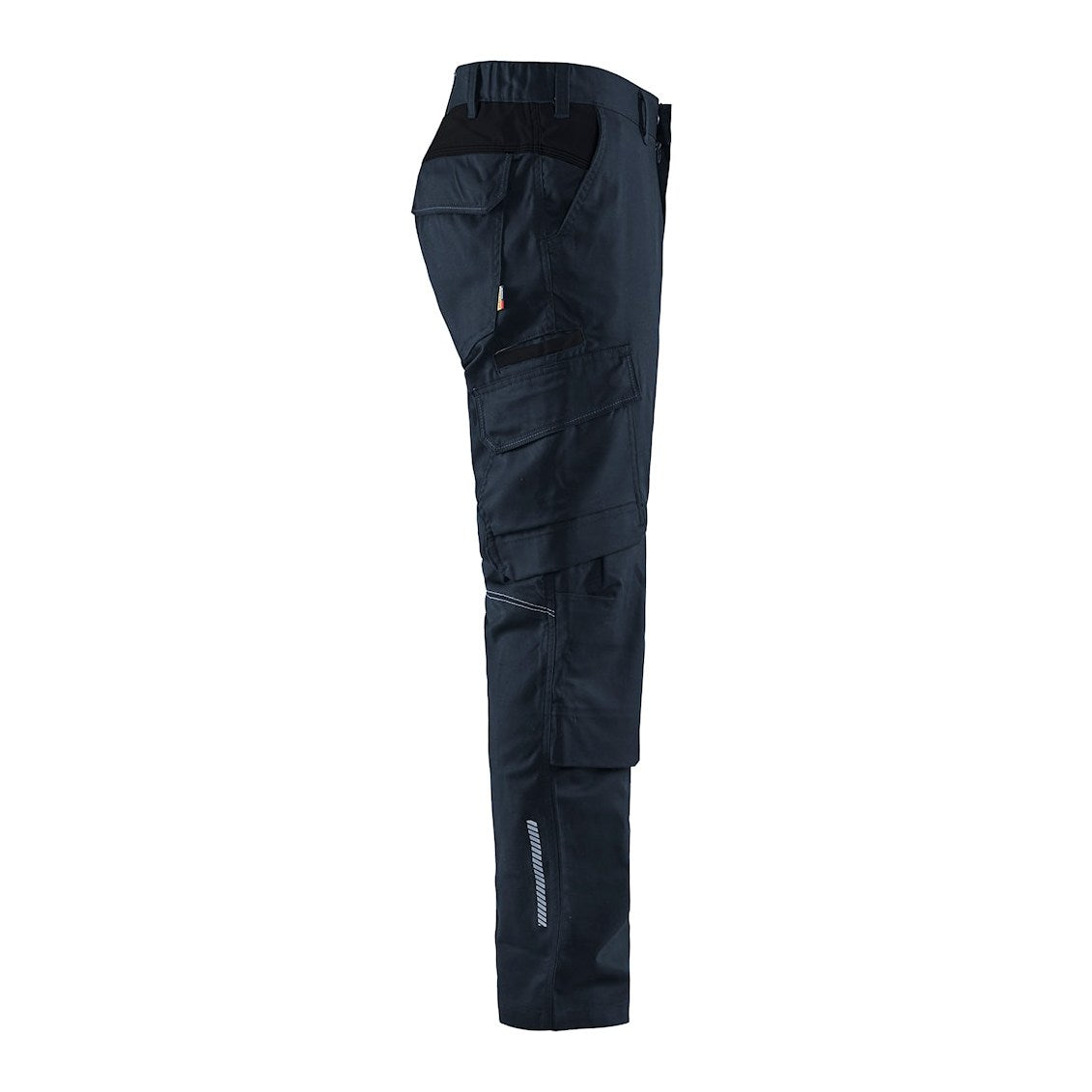Blaklader Industry Trousers Stretch with Knee Pad Pockets 1448 #colour_dark-navy-black
