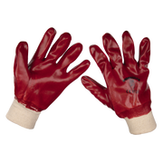 Sealey PVC Knit Wrist Gloves (X-Large) - Pack of 12 Pairs