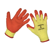 Sealey Super Grip Knitted Gloves Latex Palm (X-Large) - Pack of 12 Pairs