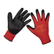 Sealey Flexi Grip Nitrile Palm Gloves (Large) - Pair